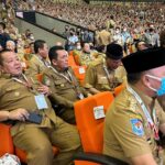 Gubernur Kepulauan Riau, Ansar Ahmad saat menghadiri Rapat Koordinasi Nasional Kepala Daerah dan Forkopimda Seluruh Indonesia, Selasa (17/01/23)./f.dok.DK.