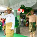 Gubernur Ansar menghadiri upacara peringatan Hari Amal Bhakti Kementerian Agama RI Ke-77 di Kantor Kanwil Kemenag Kepri, Senggarang. Selasa (03/01/23)./f.dok.DK.