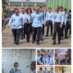 Kunjungan Kerja Inspektur Jenderal Kemenkumham RI di Lapas Narkotika Kanwil Kemenkumham DKI Jakarta, Selasa (24/01/23).f.dok.Humas.