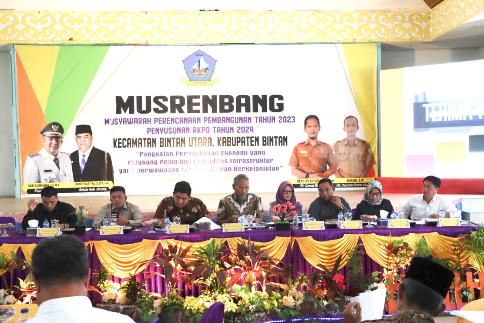 Bupati Roby Kurniawan Tinjau Pelaksanaan Musrenbang di Bintan Utara dan Lobam, Kamis (08/02/23)./f.dok.Istimewa.