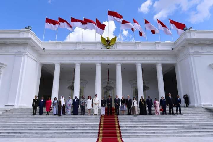 Penyerahan surat kepercayaan tersebut digelar di Ruang Kredensial, Istana Merdeka, Jakarta, Senin (20/02/23)./f.dok.Sekpres.