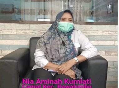 Camat Rawalumbu Nia Aminah Kurniati./f.dok.Red.