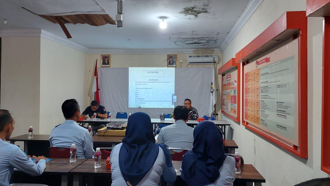 Lembaga Pemasyarakatan (Lapas) Batam menggelar rapat Koordinasi dengan Komisi Pemilihan Umum Kota Batam, Selasa (7/3/23)./f.dok.Red.