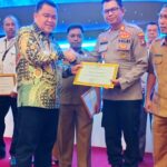 Polresta Tanjungpinang Terima Penghargaan Health Quarantine Awards 2023, di Aula Wan Sri Beni Kantor Gubernur Kepri, Senin (13/03/2023)./f.dok.Hms.