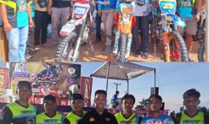 Bripda Mohammad Ibnu Chaldun Harumkan Polres Bintan Dalam Motocross & Gasstrack Wali Kota Cup I 2023./f.dok.Hms.