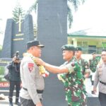Kunjungan Kapolda Kepri ke Batalyon Infantri-10 Marinir/SBY dan Batalyon Infantri Raider Khusus 136/TS, Selasa (14/03/23)./f.dok.Hms.