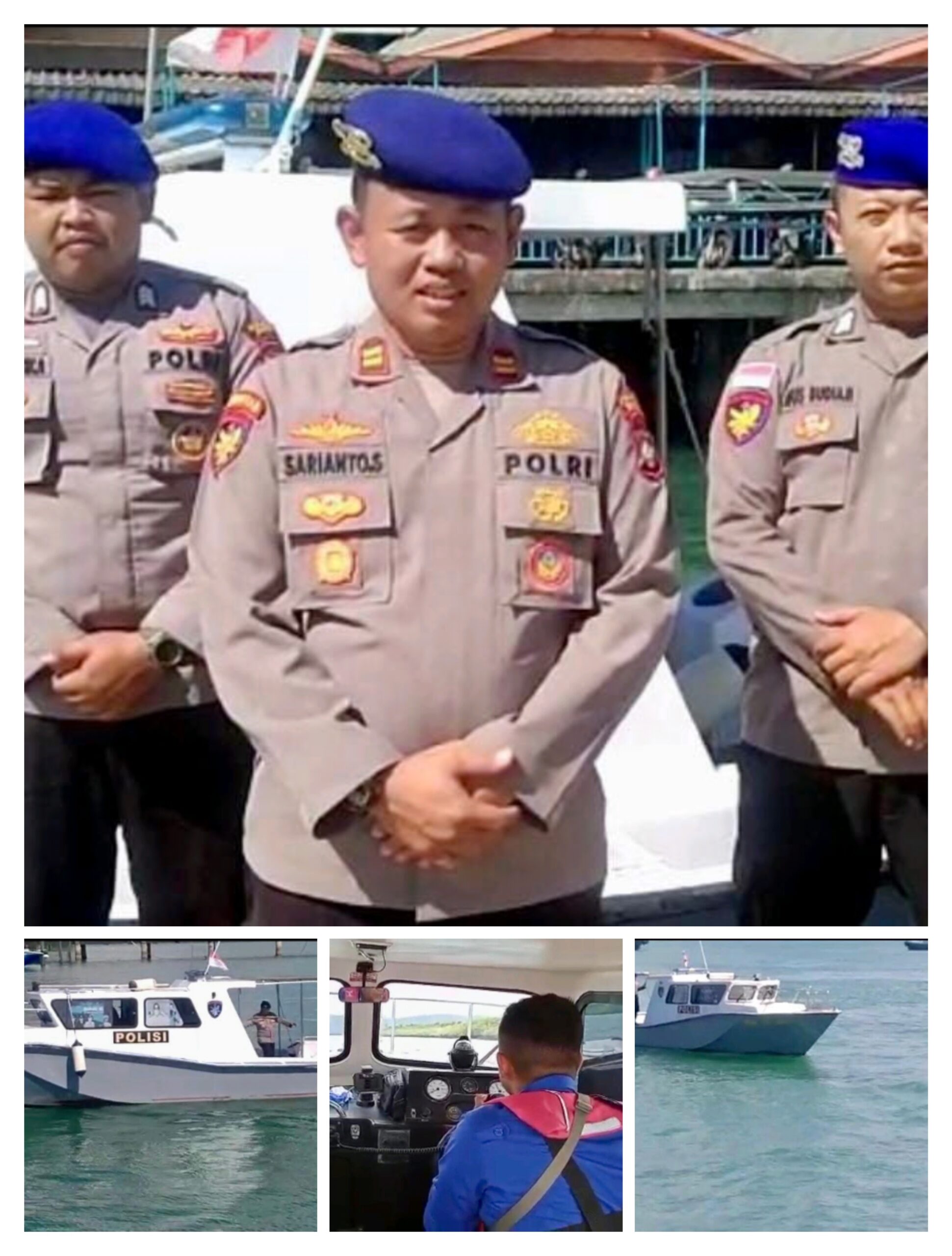 Satpolairud Polres Bintan Patroli cek tumpahan minyak di Laut, Rabu (29/03/23)/f.dok.Hms.