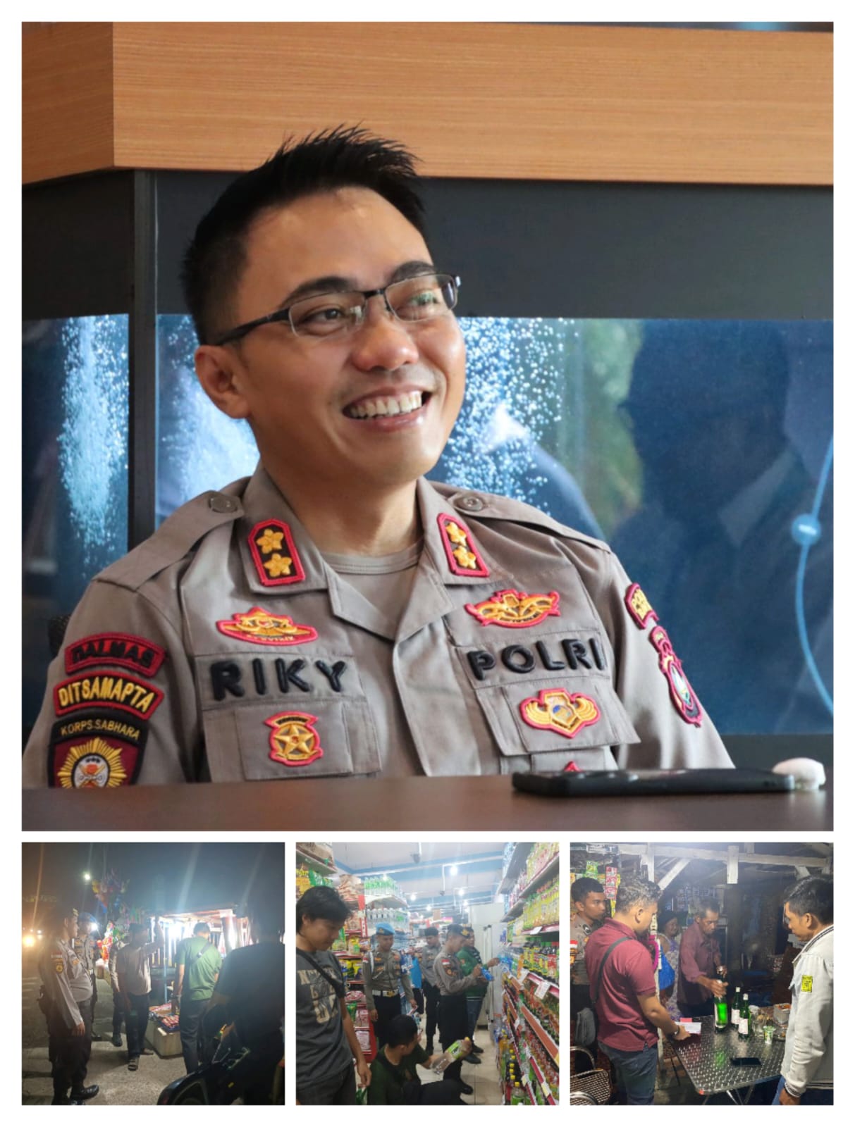 Polres Bintan beserta Polsek Jajaran laksanakan Kegiatan Rutin Yang Ditingkatkan (KRYD) Senin malam (10/4/2023)/f.dok.Hms.