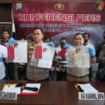 Konferensi Pers Ungkap Kasus Pemalsuan Surat Tanah di Mapolda Kepri, Selasa (11/4/2023)/f.dok DK.