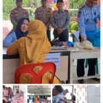 Kalapas Kelas IIA Tanjungpinang Maman Herwaman saat giat Kunjungan tatap muka terbatas Idul Fitri 1444 H, bagi warga binaanya, Sabtu (22/04/23)/f.dok.Hms.