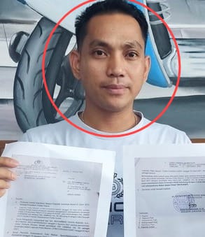 DPO Kasus Penipuan Hamsul HS, S.E. yang berhasil diamankan Tim Tabur Kejagung, Jum'at (26/05/23)/f.dok.Red.