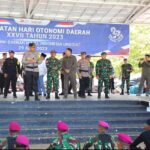 Danrem 033/WP saat meninjau Pengamanan Hari Buruh Internasional di Batam, Senin (01/05/23)/f.dok.Penrem.