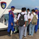 Satpolairud Polresta Tanjungpinang saat gelar Sampan Layar ke masyarakat, Jumat (19/05/23)/F.dok.Hms.