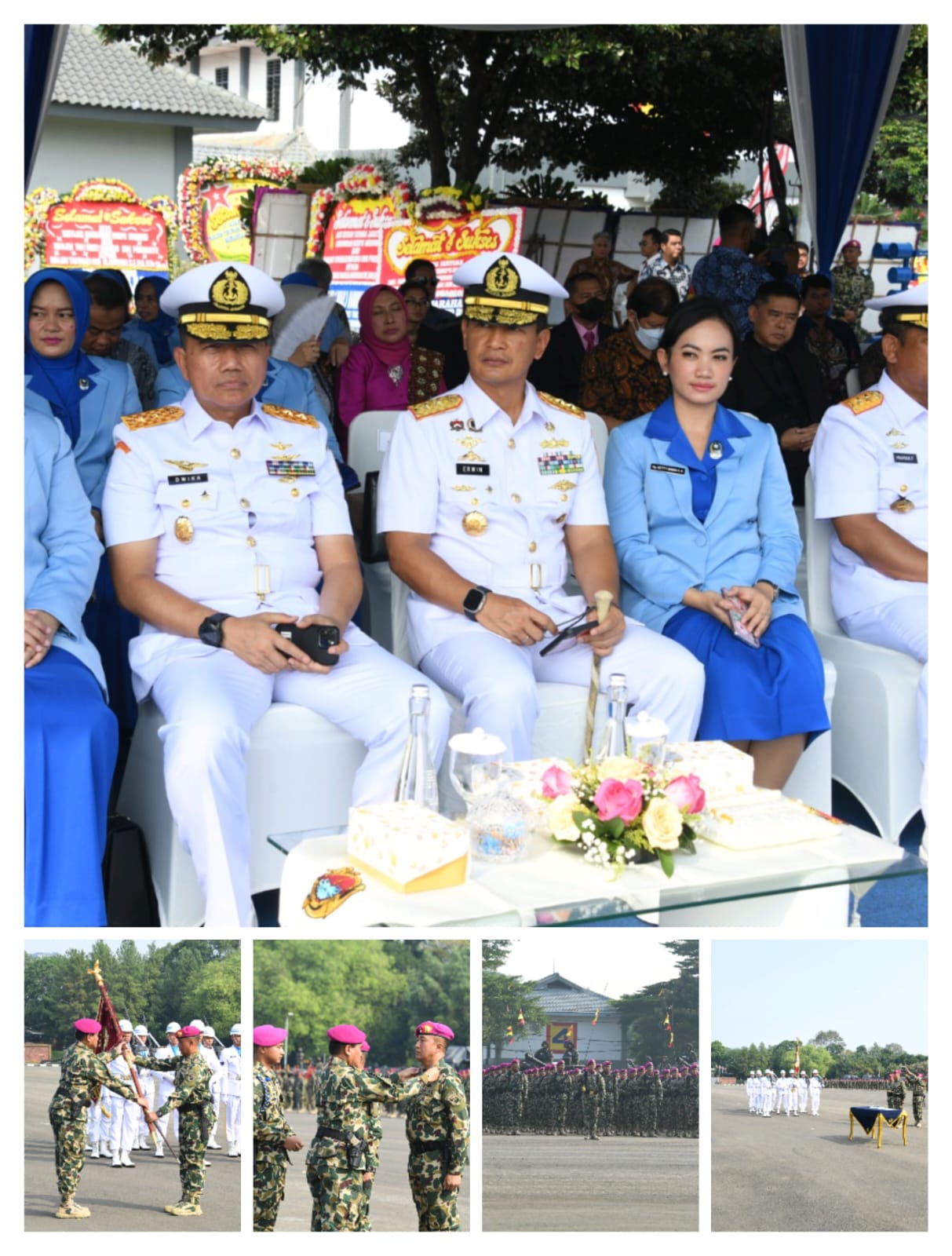 Pangkoarmada I I Laksda TNI Erwin.S Aldedharma Hadiri upacara Sertijab Dankomar di Jakarta, Minggu (20/05/23)/f.dok.Dspn.