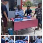 Pelaksanaan Tes Urine kepada Warga Binaan Lapas Narkotika Kelas IIA Tanjungpinang, Selasa (04/07/23)/f.dok.Red.