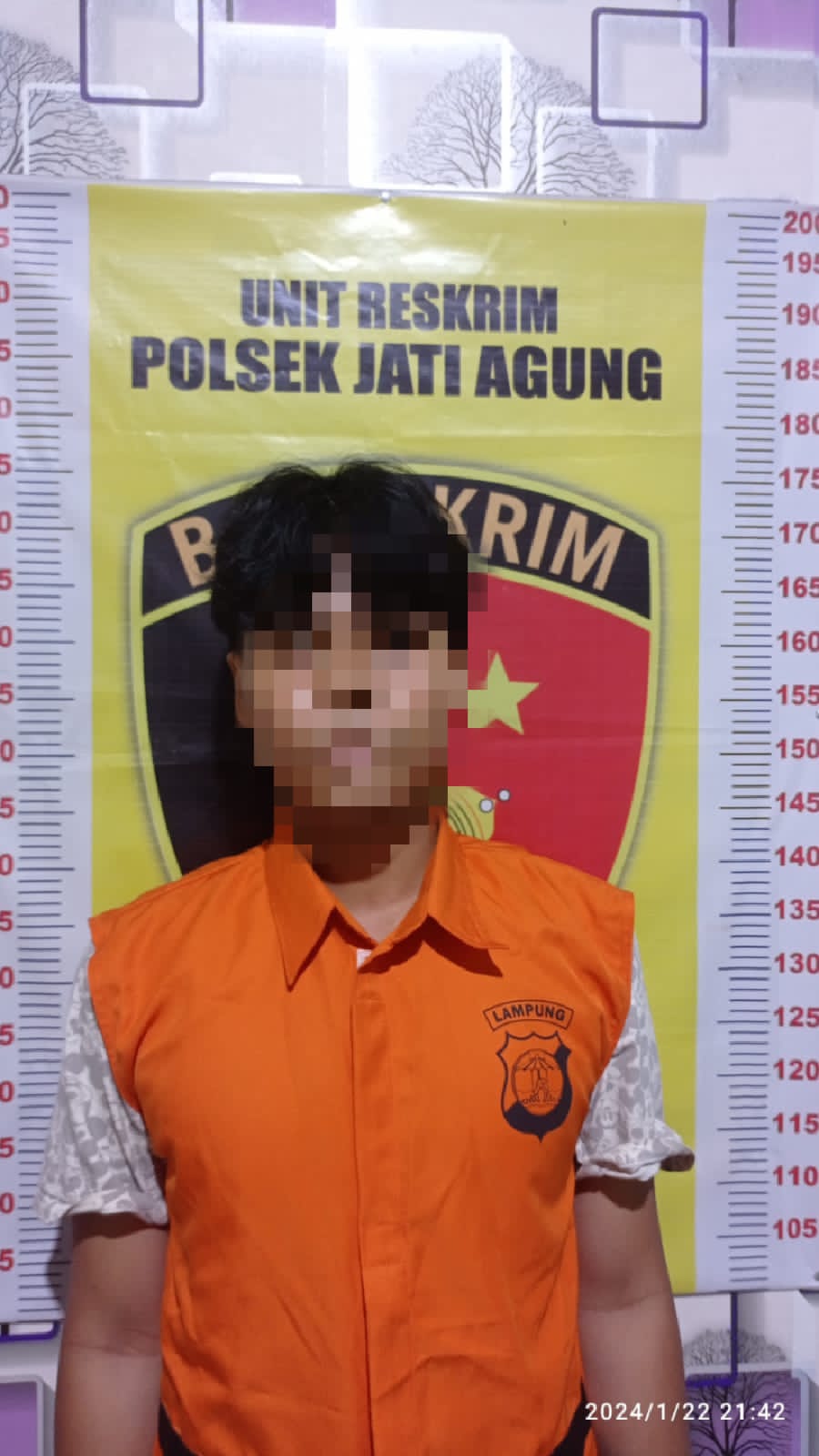 Dok. F/ Humas polres Lampung Selatan, pelaku pencabulan anak di bawah umur