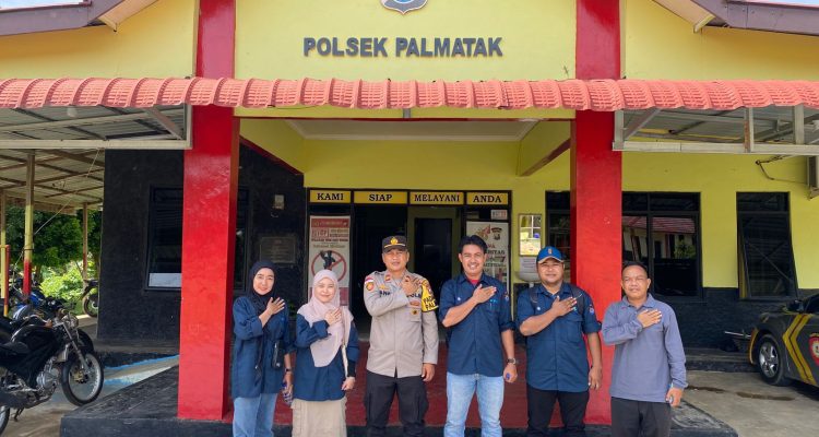 Koordinasi Polsek Palmatak Polres Anambas dengan PPK Siantan Jelang Pilkada 2024, di Polsek Palmatak, Rabu (22/05/24) /f.dok.Hms.