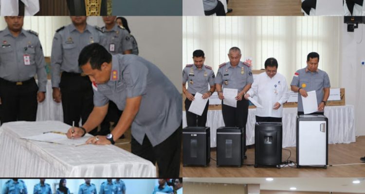 Bersama Arsip Nasional RI, Kanwil Kemenkumham Kepri, Selasa (11/06/24)/f.dok.Rat.