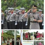 Momen HUT Bhayangkara ke78, Kapolres Bintan AKBP Riky Iswoyo pimpin Upacara tabur bunga dan Ziarah Makam Pahlawan, Senin (24/06/24) /f.dok.Rat.