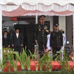 Momen Kapolres Bintan AKBP Riky Iswoyo saat Pimpin Upacara Peringatan Hari Bhayangkara ke-78 Tahun 2024, Senin (01/07/24) /f.dok.Rat.