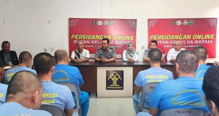 Pelaksanaan monitoring dan evaluasi terhadap penerima bantuan hukum serta memberikan penyuluhan hukum kepada Warga Binaan Pemasyarakatan (WBP) Rutan Batam, Selasa (23/07/24)/f.dok.Rat.