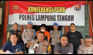 Dok.F/ pers release Polres Lampung Tengah Pelaku Penembakan Anggota DPRD